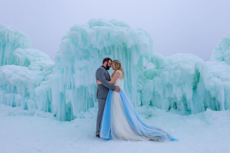 A Fairy-Tale Elopement Amidst the Ice Castles: Mary and Justin’s Enchanted Styled Shoot